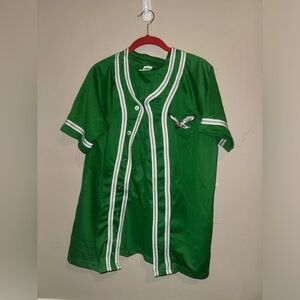 Philadelphia Eagles Green Button-Up Jersey